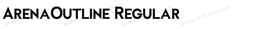ArenaOutline Regular字体转换